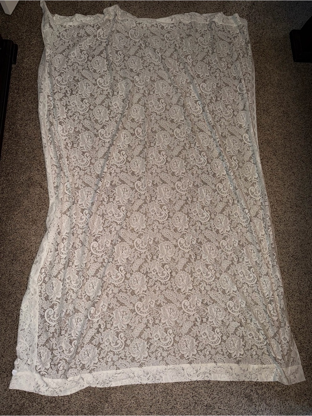 Off White/Light Cream JC Penny Curtain Panel (1)